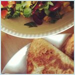 Quesadillas with Mex Salad